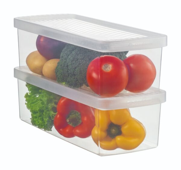 Caja Plástica Para Verduras Y Ensaladas Small
